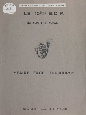 cover image of Le 10e BCP de Dantzig au Constantinois par Saverne, Blaregnies, Nghia Lo